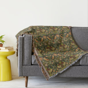 William Morris: Strawberry Thief Throw Blanket