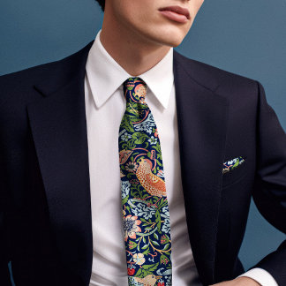 William Morris Strawberry Thief Tie