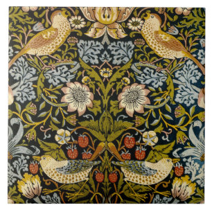 William Morris 'Strawberry Thief' Tile