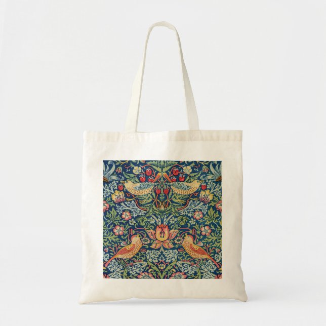 William Morris - Strawberry Thief Tote Bag (Front)