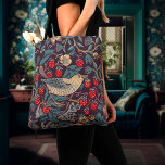 William Morris Strawberry Thief Tote Bag<br><div class="desc">William Morris Strawberry Thief Pattern Design. William Morris was an English textile designer, artist, writer, and socialist associated with the Pre-Raphaelite Brotherhood and British Arts and Crafts Movement. He founded a design firm in partnership with the artist Edward Burne-Jones, and the poet and artist Dante Gabriel Rossetti. This beautiful Art...</div>