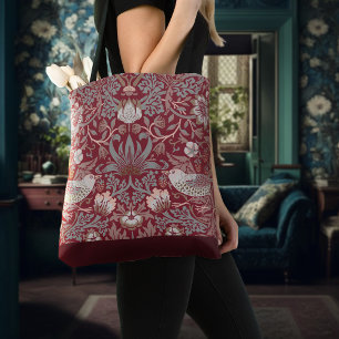 ,William Morris Strawberry Thief Two Tone Tote Bag