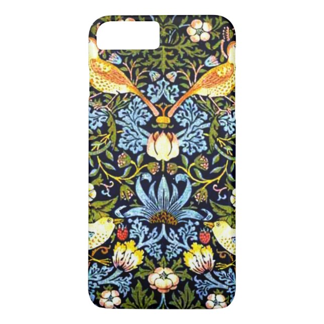 William Morris: Strawberry Thief vintage design Case-Mate iPhone Case (Back)