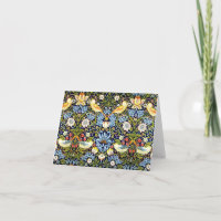 William Morris: Strawberry Thief vintage design,