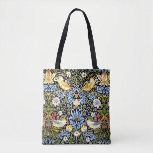 William Morris: Strawberry Thief vintage design Tote Bag