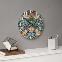 William Morris Strawberry Thief Wall Clock