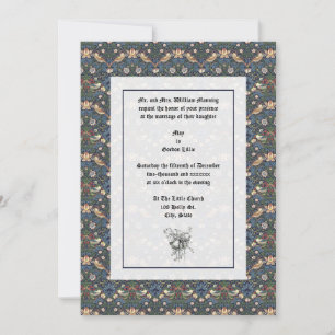 William Morris Strawberry Thief Wedding Template