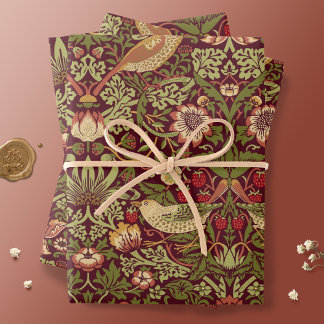 William Morris Strawberry Thief Wrapping Paper