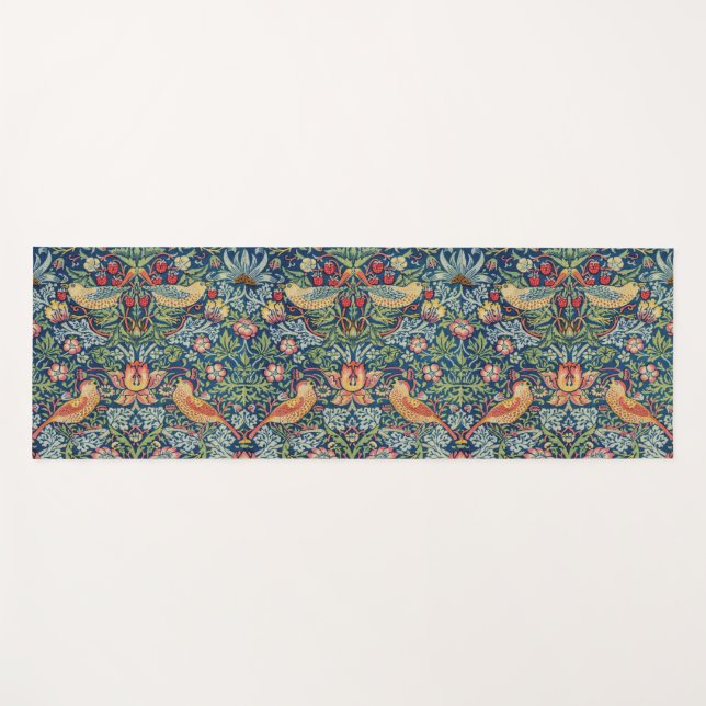 William Morris - Strawberry Thief Yoga Mat (Front (Horizontal))