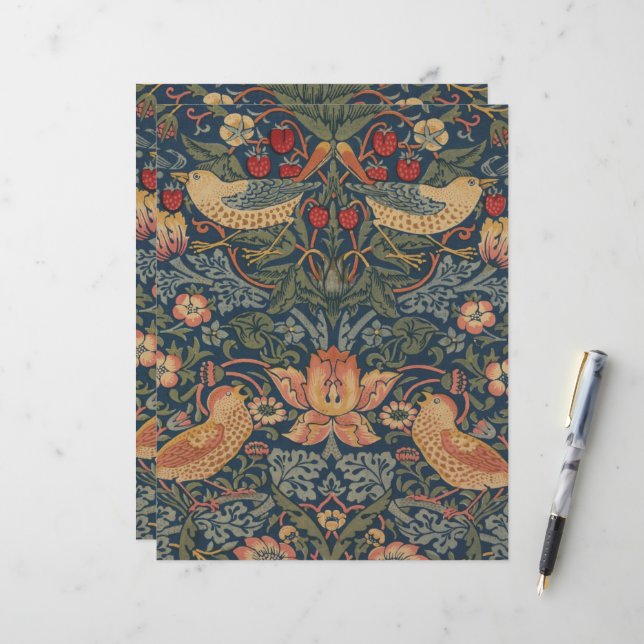 William Morris Strawberry Thieves Birds (Front/Back In Situ)