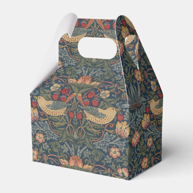 William Morris Strawberry Thieves Birds Favour Box (Front Side)