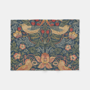 William Morris Strawberry Thieves Birds Fleece Blanket