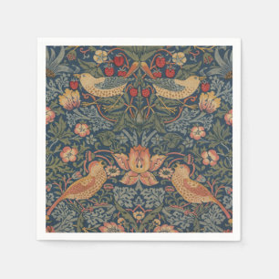 William Morris Strawberry Thieves Birds Napkin