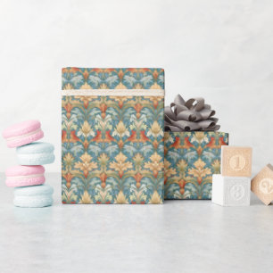 William Morris style Art Nouveau pattern Wrapping Paper