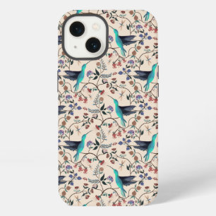 William Morris Style Hummingbirds Botanical iPhone 13 Case
