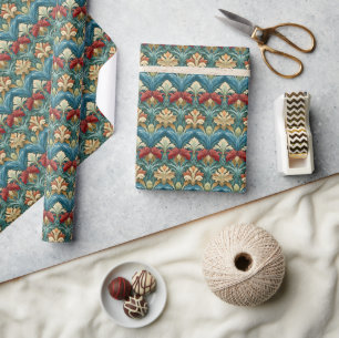 William Morris style pattern Wrapping Paper