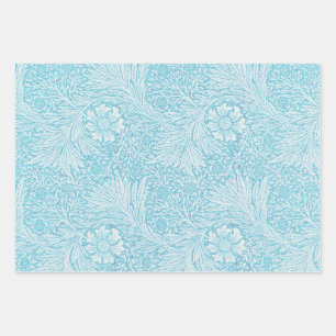 William Morris Style Vintage Blue Wrapping Paper