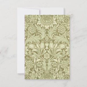 William Morris Sunflower Green Flower