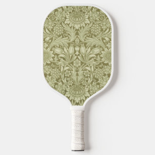 William Morris Sunflower Green Flower  Pickleball Paddle