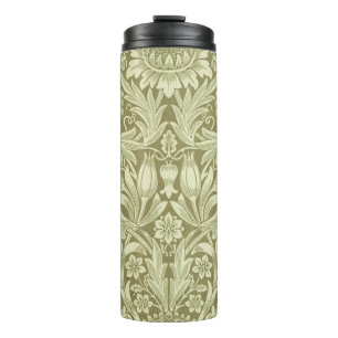 William Morris Sunflower Green Flower  Thermal Tumbler