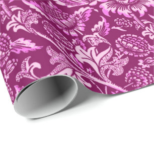 William Morris Sunflowers, Amethyst Purple Wrapping Paper