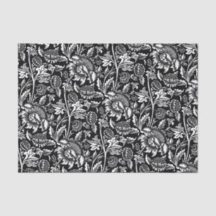 William Morris Sunflowers, Black and White Tissue Paper