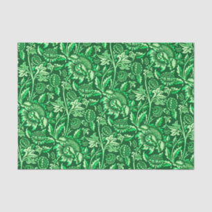 William Morris Sunflowers, Emerald Green Tissue Paper