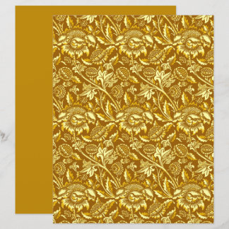 William Morris Sunflowers, Mustard Gold and Yellow