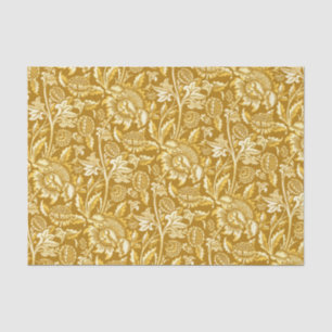 William Morris Sunflowers, Mustard Yellow / Gold Tissue Paper