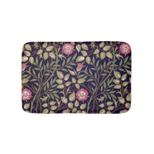 William Morris Sweet Briar Floral Art Nouveau Bath Mat