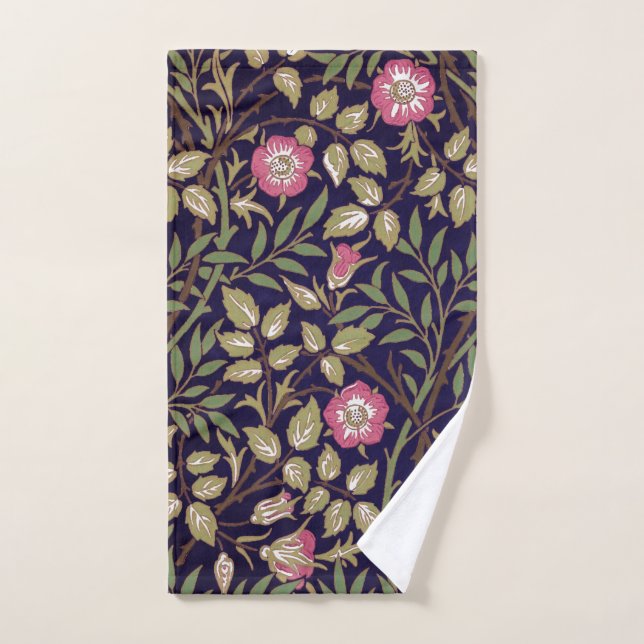 William Morris Sweet Briar Floral Art Nouveau Hand Towel (Hand Towel)