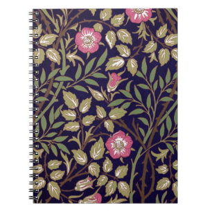 William Morris Sweet Briar Floral Art Nouveau Notebook