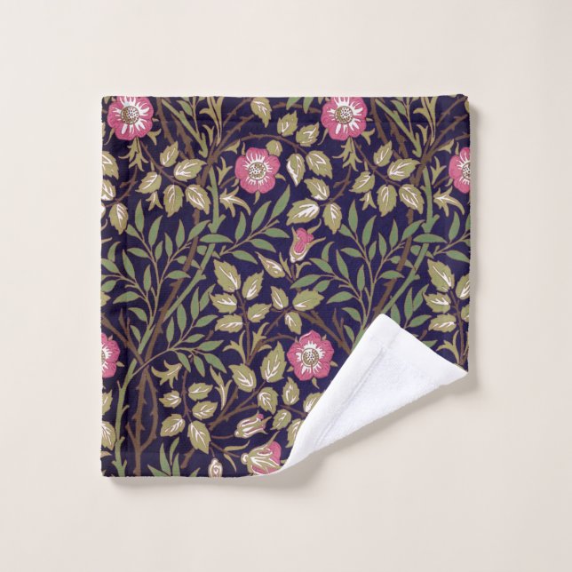 William Morris Sweet Briar Floral Art Nouveau Wash Cloth (Wash Cloth)