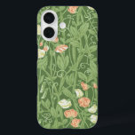 William Morris Sweet Pea Floral Design iPhone 16 Case<br><div class="desc">Spring Floral Garden William Morris - Based on the William Morris Sweet Pea spring green vintage wallpaper design from the mid-1800s.</div>