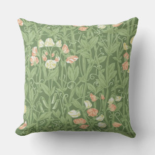 William Morris Sweet Pea Floral Design Cushion