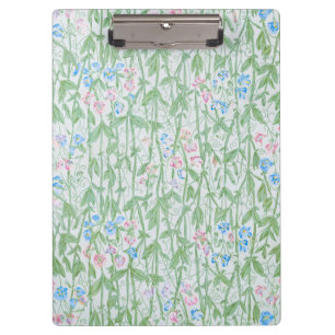 William Morris Sweet Pea Floral Pattern Classic Clipboard