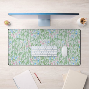 William Morris Sweet Pea Pastel Floral Art Desk Mat