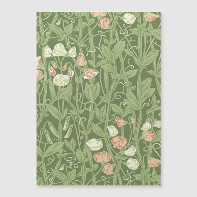 William Morris Sweet Pea Pattern Vintage Botanical (Front)