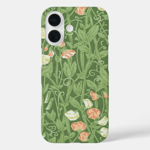 William Morris Sweet Pea Pattern Vintage Botanical iPhone 16 Case