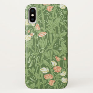 William Morris Sweet Pea Pattern Vintage Botanical iPhone X Case