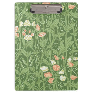 William Morris Sweet Pea Pattern Vintage Botanical Clipboard