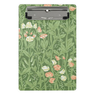 William Morris Sweet Pea Pattern Vintage Botanical Mini Clipboard