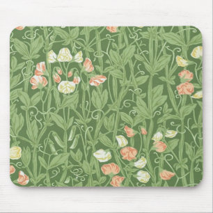 William Morris Sweet Pea Pattern Vintage Botanical Mouse Mat
