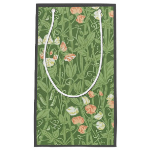 William Morris Sweet Pea Pattern Vintage Botanical Small Gift Bag