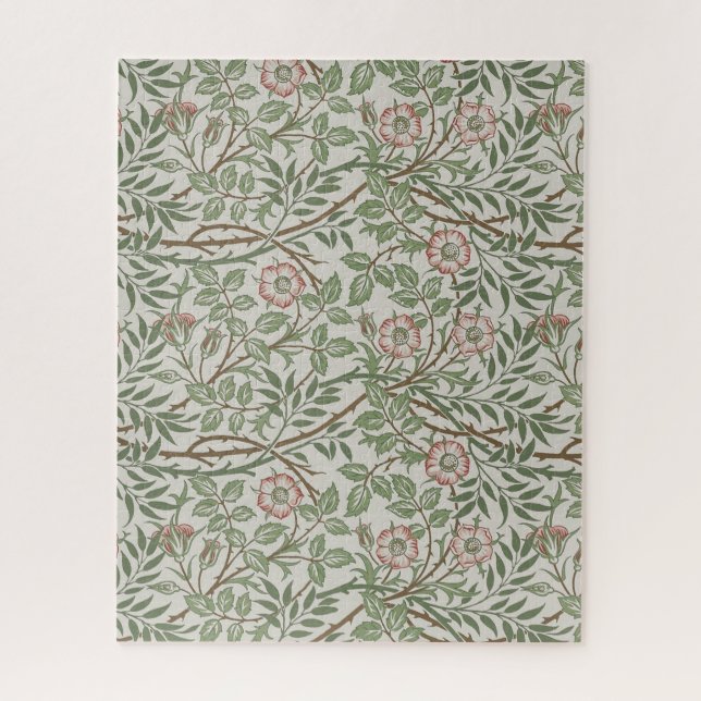 William Morris Sweetbriar Floral Art Nouveau Jigsaw Puzzle (Vertical)