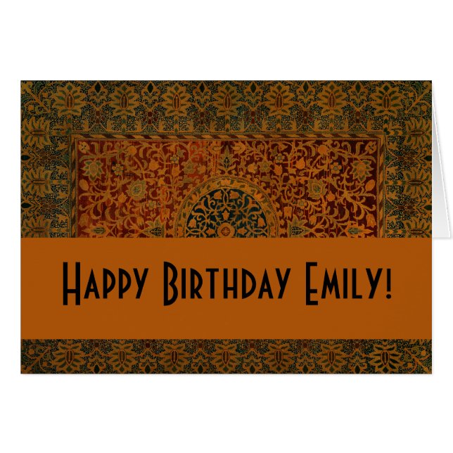 William Morris Tapestry Carpet Rug (Front Horizontal)