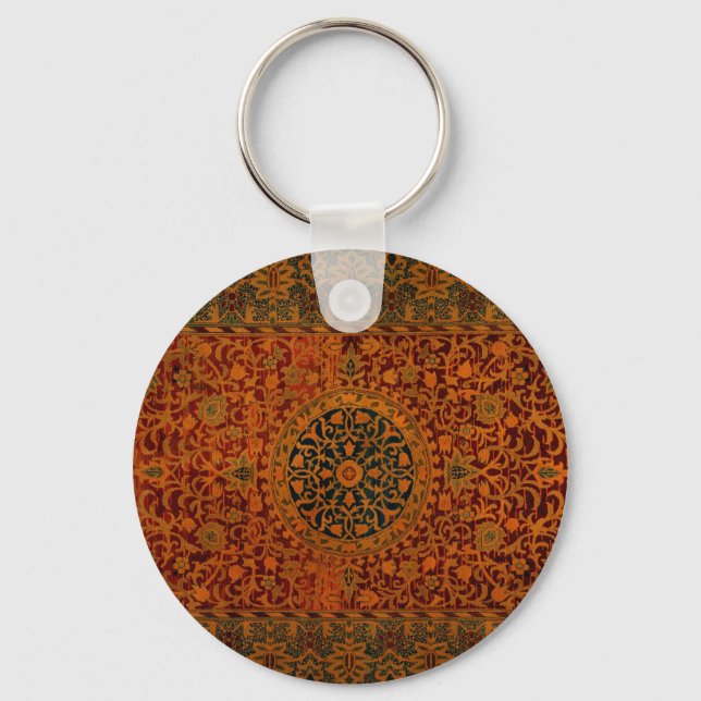 William Morris Tapestry Carpet Rug Key Ring (Front)