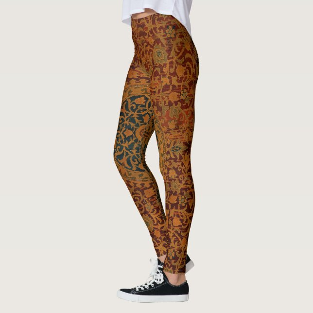 William Morris Tapestry Carpet Rug Leggings (Left)