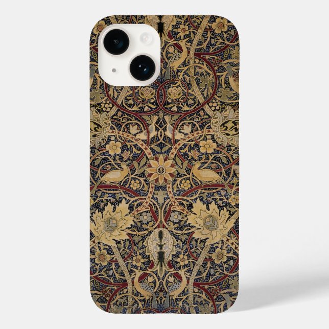 William Morris Textile Pattern Bullerwood Case-Mate iPhone Case (Back)