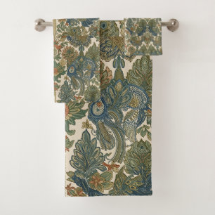 William Morris The Peacock Vintage Art Nouveau Bath Towel Set